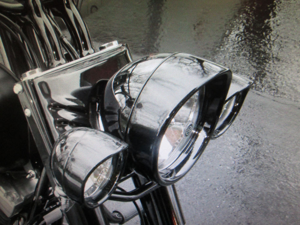 Harley Headlight Visor Eagle